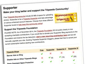 How Tripawds Bloggers Support the Foundation tripawds supporter blogs
