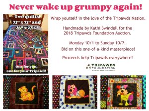 2018 Tripawds Auction Ends Soon! 2018QuiltPromo2