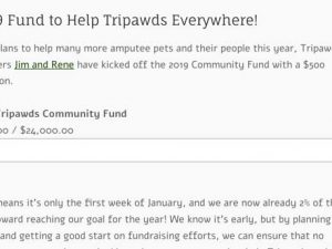 Tripawds Founders Kick Off 2019 Fund 2019 fund