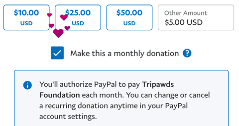 paypal donate page