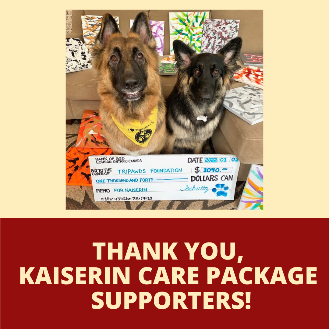 Donation to Tripawds Kaiserin Fund