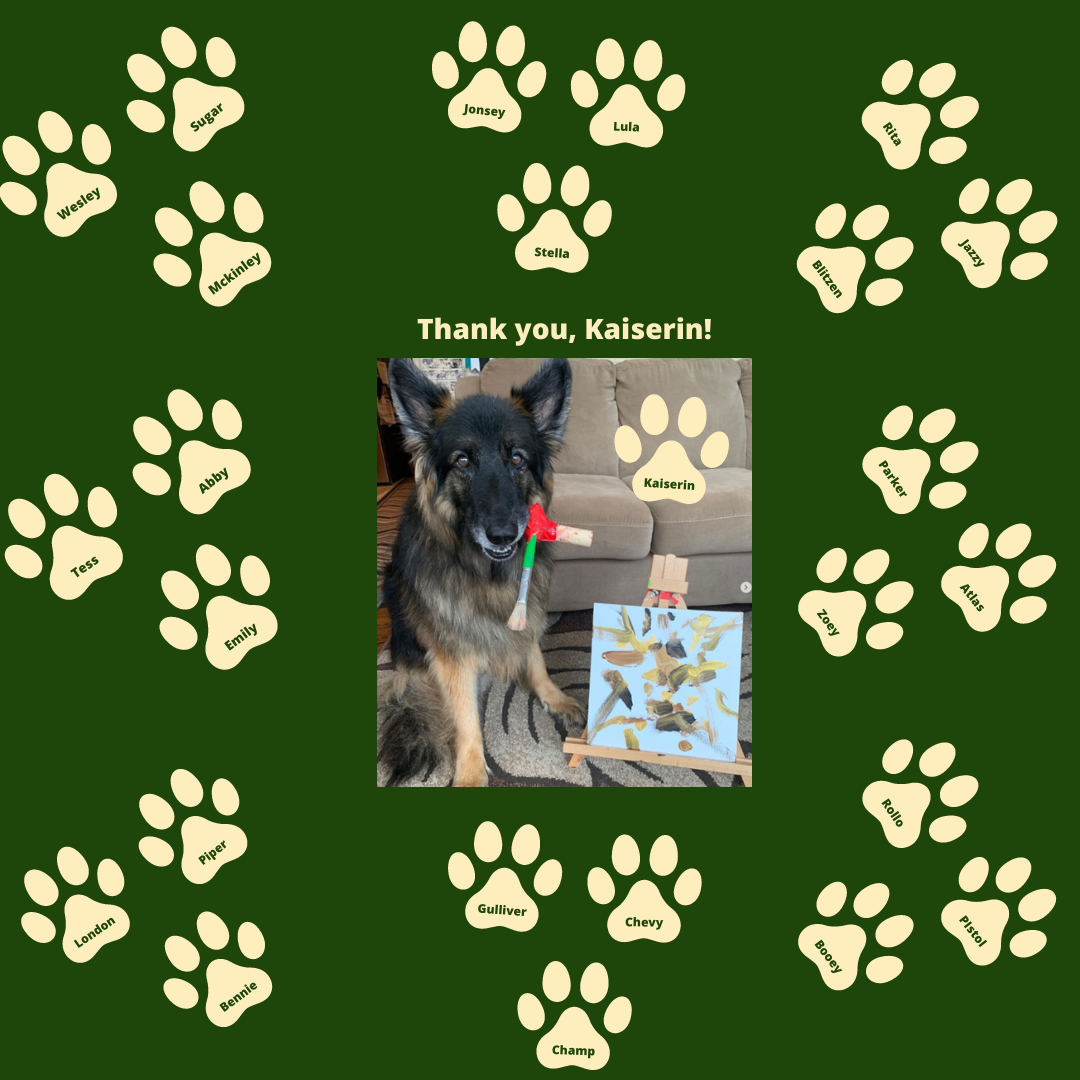 Kaiserin Pet Cancer Care Package Recipients