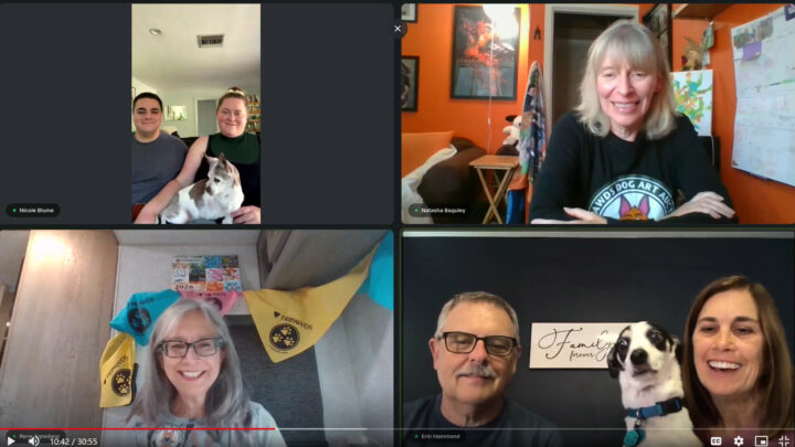 Tripawd dog parents of Derrick and Roscoe talk about the Kaiserin Pet Cancer Care Package Fund.