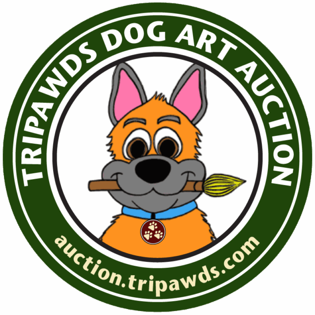 Tripawds Dog Art Auction logo