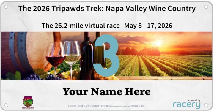 Tripawds 2026 Virtual Race Particpant Bib